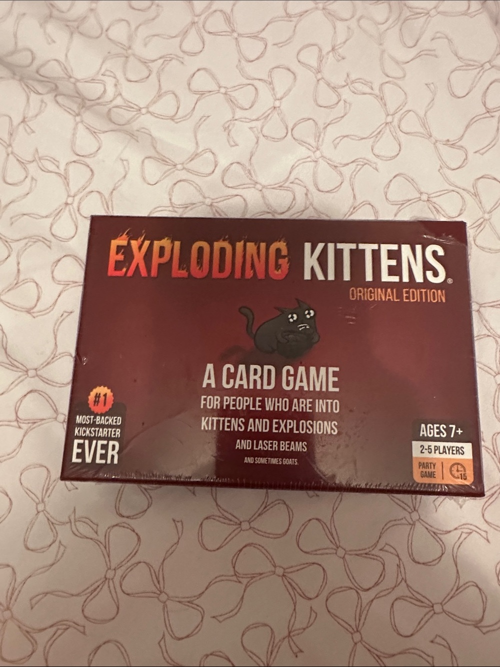 Exploding Kittens Original Edition Card Game - Red